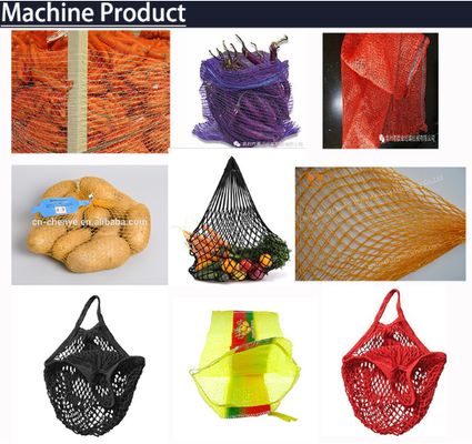 كيس البطاطس والفواكه والخضروات PE Raschel Mesh Bag Machine 50 * 80cm 25kg 30kg